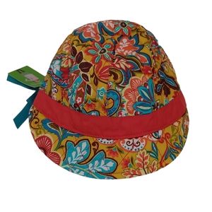 Vera Bradley women newsgirl beret multicolor festival casual floral hat cap NWT